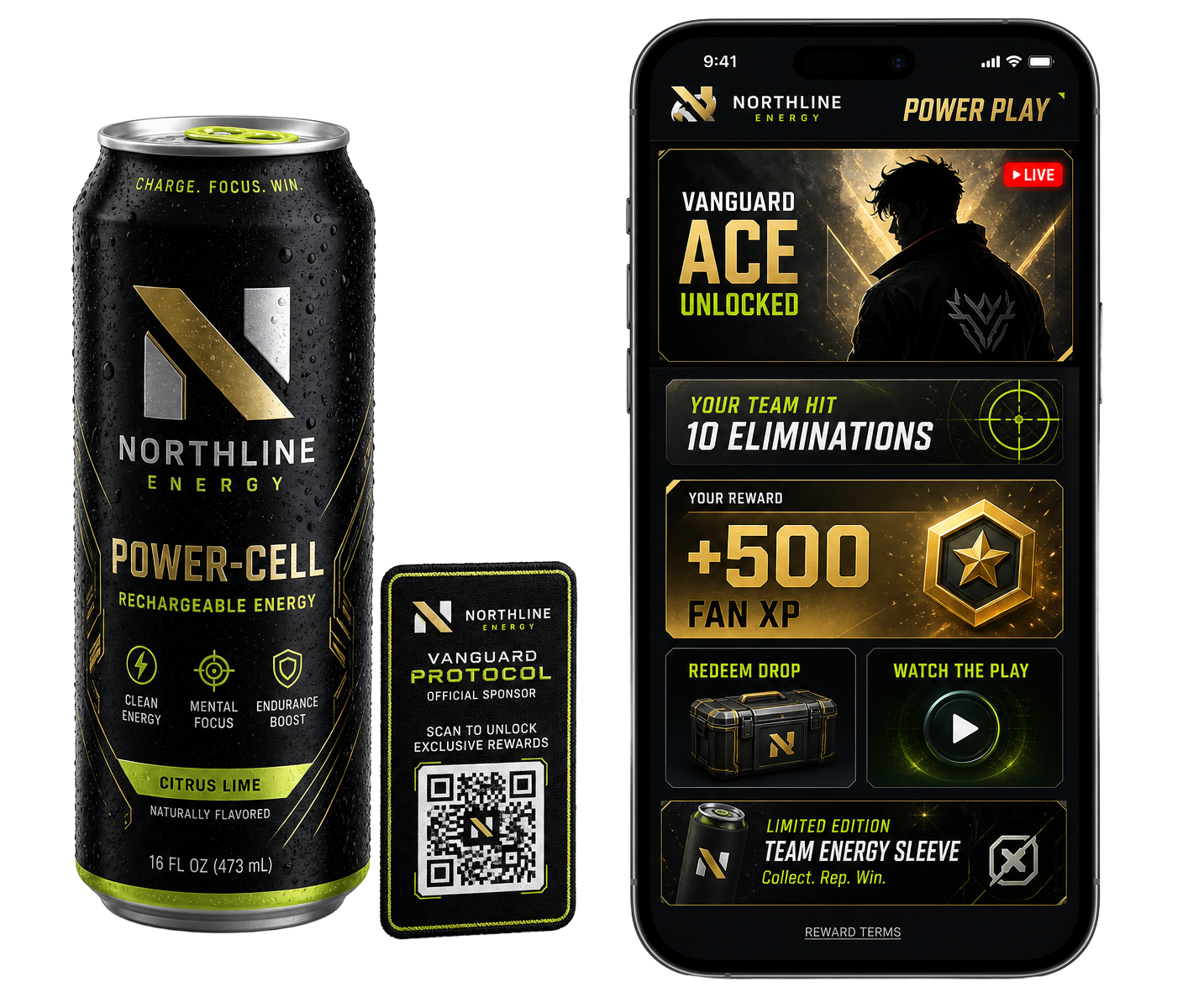 Northline Energy tournament reward activated by a live Vanguard Protocol match moment